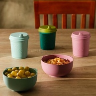 Bowl de Bambu e PP Baby Bear Azul - 14cm | Estilo e Sustentabilidade na Mesa - imagem 3