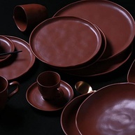 Conjunto com 6 Pratos de Sobremesa Berry em Bio Stoneware - Design Artesanal e Sustentável - imagem 5