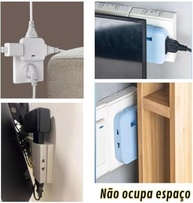 Adaptador Tomada T Articulado 2500W: 3 Saídas Flexíveis 10A 250V - Versatilidade Total! - imagem 5