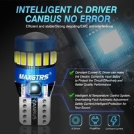 Lâmpada LED T10 W5W Canbus 18 SMD 4300K Branco Quente - Iluminação Premium para seu Veículo - imagem 5