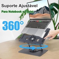 Suporte Ajustável para Notebook e Tablet em Alumínio - Altura e Ângulo Personalizáveis | Compatível com 10-17" - imagem 3