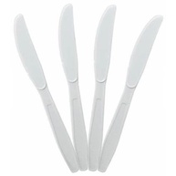 Kit Garfo + Faca Descartável Refeição - Talheres Master Reforçados para Churrasco, Festas e Eventos (100 ou 200 Peças) - imagem 3