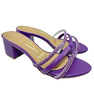 Tamanco Vizzano Strass Meia Cana Violeta – Elegância e Conforto - imagem 1
