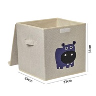 Caixa Organizadora Infantil com Tampa - Design Animal Box em Linho Resistente - imagem 3