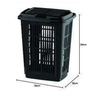 Cesto de Roupa Suja com Tampa Basculante - Design Moderno e Resistente para Banheiro e Lavanderia - imagem 2