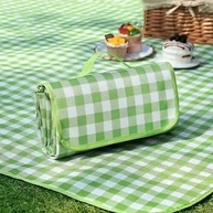 Cobertor de Piquenique Impermeável Dobrável 101x152cm - Tapete de Praia Resistente à Areia e Água - imagem 2
