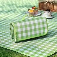 Cobertor de Piquenique Impermeável Dobrável 101x152cm - Tapete de Praia Resistente à Areia e Água - imagem 1
