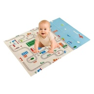 Tapete Térmico Sensorial Infantil 178x118cm - Tatame Macio Dupla Face com Estampas Animadas para Brincadeiras Seguras - imagem 2
