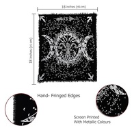 Pano de Altar Deusa da Lua Tripla Prata - Tecido Espiritual para Wicca e Tarot 18x18 - imagem 4