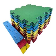 Kit 10 Tatames 50x50cm 20mm EVA Colorido Anti-Derrapante | Ideal para Academia, Yoga e Brincadeiras - imagem 5