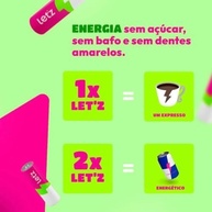 Chiclete Enegértico Letz Gum Cafeina e Taurina - 2 unidades - imagem 3