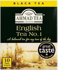 Ahmad Tea London Chá Preto English Tea No. 10 Saquinhos De Chá 20G - imagem 1