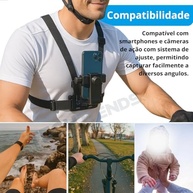 Suporte Peitoral TechTrends 360°: Capture Ações Incríveis com Celular e GoPro - imagem 4