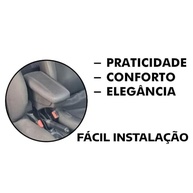 Apoio de Braço Premium para Sandero, Logan e Duster Outdoor - Conforto e Estilo em Tecido Preto - imagem 5