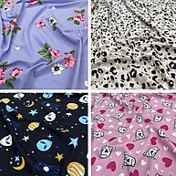 Tecido Suede Estampado para Pijamas – Toque Macio e Elegante - imagem 1