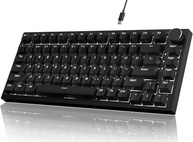 Teclado Mecânico Attack Shark x Ajazz AK820 75% CNC - Hot-Swap, RGB Branco, PBT Premium - imagem 2
