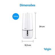 Umidificador de Ar Elgin Ultrassônico 2L com 3 Níveis de Intensidade - Tecnologia Silenciosa Bivolt - imagem 4