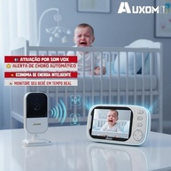 Babá Eletrônica com Tela LCD 3.5", Visão Noturna, Áudio Bidirecional e Monitoramento Inteligente - imagem 4