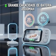 Babá Eletrônica com Tela LCD 3.5", Visão Noturna, Áudio Bidirecional e Monitoramento Inteligente - imagem 3