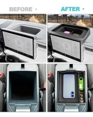 Organizador Console Central e Tela Ford Maverick 2025 (2 Peças) - Acessórios Essenciais - imagem 3