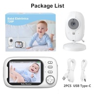 Babá Eletrônica 3.5" HD 720P com Tela, Áudio Bidirecional e Visão Noturna - Segurança Total para Seu Bebê - imagem 4