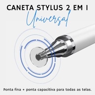 Caneta Stylus Universal 2 em 1 Rosa: Alta Precisão para Telas Touch | Sem Bateria/Bluetooth - imagem 4