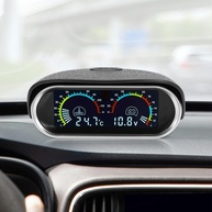 Voltímetro e Medidor de Temperatura Digital 2 em 1 para Veículos - Alerta Inteligente - imagem 1