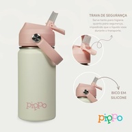Pippo Garrafa Térmica Infantil Aço Inox - Mantém Bebidas Geladas por 24h | Segura, Livre de BPA e Sem Vazamento - imagem 5