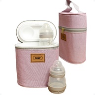 Bolsa Térmica Porta Mamadeira Pililica Baby - Rosa | Mantém Frio e Quente até 3h - imagem 1