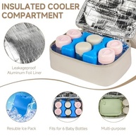 Jaffzora Bolsa Térmica para Bomba Tira-Leite Vestível - Compatível com Willow/Elvie/Momcozy - Com Refrigeração e Tapete Impermeável - imagem 5