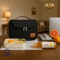 Bolsa Térmica Lancheira Marmita com Alça Removível - Ideal para Academia, Trabalho e Passeios (Preto) - imagem 3