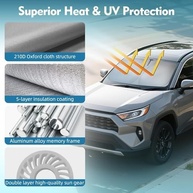 Protetor Solar Para-brisa Toyota RAV4 REENKEY - Proteção UV e Térmica Premium - imagem 3