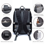 Mochila Maternidade Lequeen: Impermeável + Bolso Térmico - imagem 2
