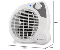 Aquecedor Cadence Termoventilador New Auros 127V - Potente e Portátil para Ambientes Confortáveis - imagem 3