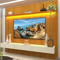 Estante Home Theater com LED Nobre 230cm - Até 85" | Design Moderno e Funcional - imagem 1