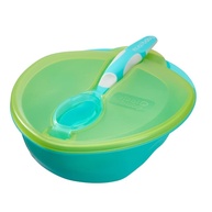 Vital Baby Kit Refeição com Colher e Tigela Ergonômica Azul/Verde - imagem 1