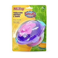 Nuby Tigela Divertida com Tampa e Ventosa Rosa - 300ml para Refeições Práticas do Bebê - imagem 3