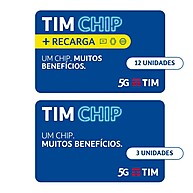 Tim Chip Kit: 15 Chips Pré-Pagos + Recarga - imagem 1