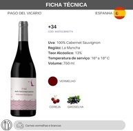 Vinho Tinto Espanhol Más 34 Cabernet Sauvignon 750ml - imagem 4