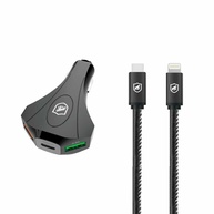 Kit Carregador Veicular Tank Gshield + Cabo Turbo Militar Tipo C: Potência e Segurança em Viagens! - imagem 1