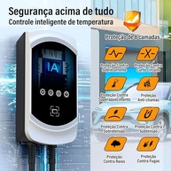 Carregador Portátil EV Tipo 2 7.6KW 32A Wi-Fi: Carregamento Rápido e Inteligente para Seu Carro Elétrico - imagem 5
