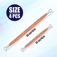 Kit 4 Tiras de Aterramento Automotivo 33cm Cobre Trançado - Potencialize Seu Motor! - imagem 3