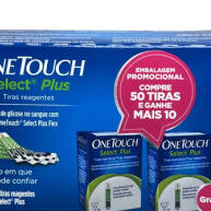 Tiras Glicose One Touch Select Plus: 60+10 Grátis! - imagem 1