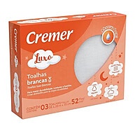Toalha Fralda Cremer Luxo: Kit 3 Unidades 120x70cm - imagem 1