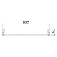 Porta-Toalhas Bastão Duplo Docol 00641706 Cromado - Design Moderno e Resistente - imagem 3