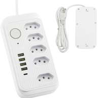 Extensão Elétrica 5 Tomadas + 5 USB + 1 USB-C: Carregamento Rápido e Seguro para Todos Seus Dispositivos - imagem 2