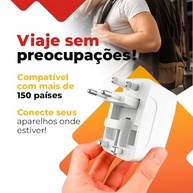 Adaptador de Tomada Universal 150 Países Bivolt - Sua Conexão Global Sem Limites! - imagem 5