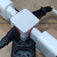 Kit 3 Adaptadores de Tomada Universal 3D Benjamin 10A/20A - 4 Entradas Bivolt - imagem 4