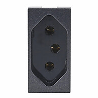 Tomada Recta 20A Black Satin Blux: Design e Tecnologia para Sua Casa - imagem 1