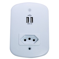 Tomada USB Dupla 10A PW: Carregue Rápido e Seguro! - imagem 1